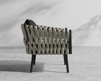 Pierre Outdoor Lounge Chair - Black Frame - Arcadia