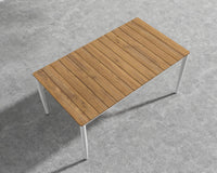 Spencer Outdoor Dining Table - White Frame 