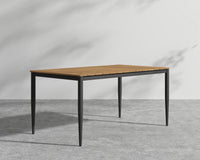 Spencer Outdoor Dining Table - Black Frame 