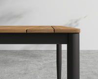 Spencer Outdoor Dining Table - Black Frame 