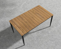 Spencer Outdoor Dining Table - Black Frame 