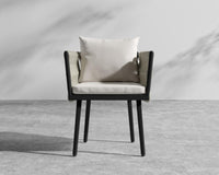 Pierre Chair - Black Frame - Palisades - Taupe Rattan