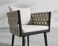 Pierre Chair - Black Frame - Palisades - Taupe Rattan