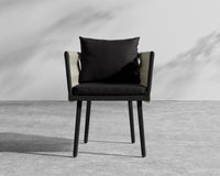 Pierre Chair - Black Frame - Arcadia - Taupe Rattan