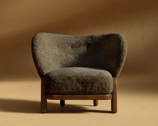 Pallas_Lounge_Chair_Shearling - Espresso