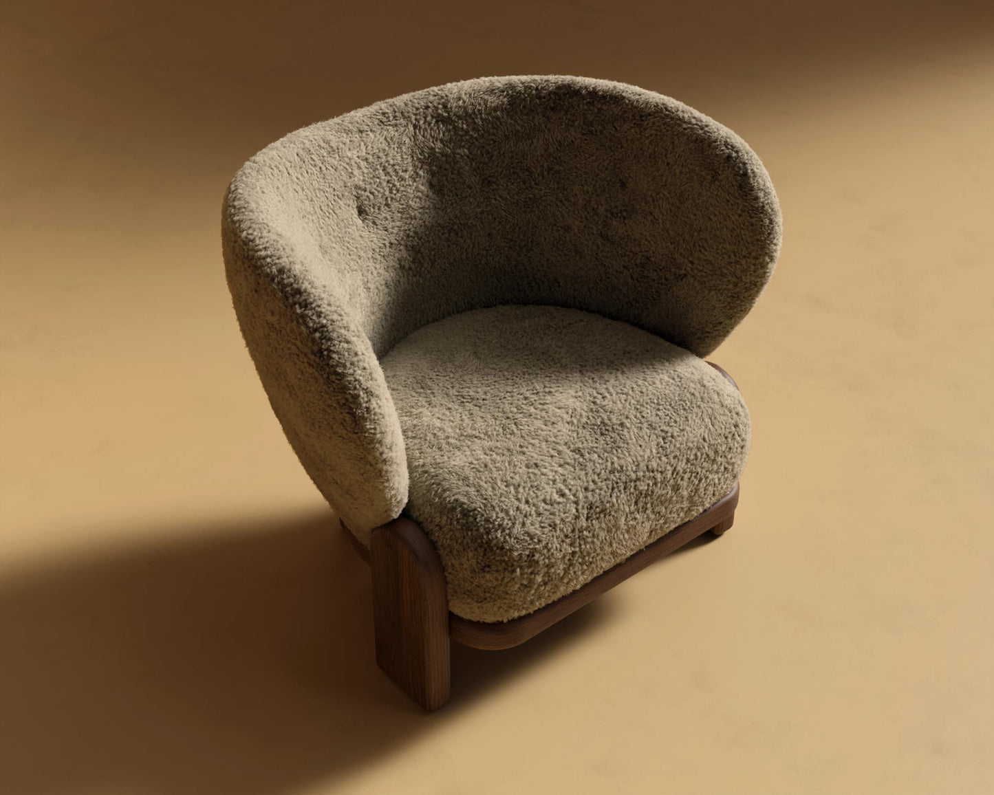 Pallas_Lounge_Chair_Shearling - Fawn