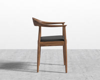 Round Chair - Walnut - Monaco Black