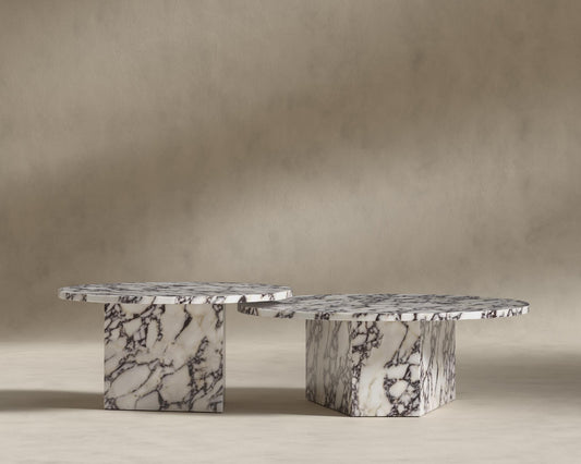 Romlulus Coffee Table - High-Low - Viola Marble