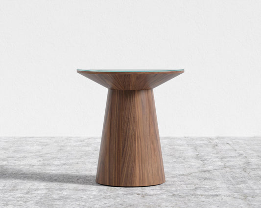 Winston Side Table - Lacquer Glass Top