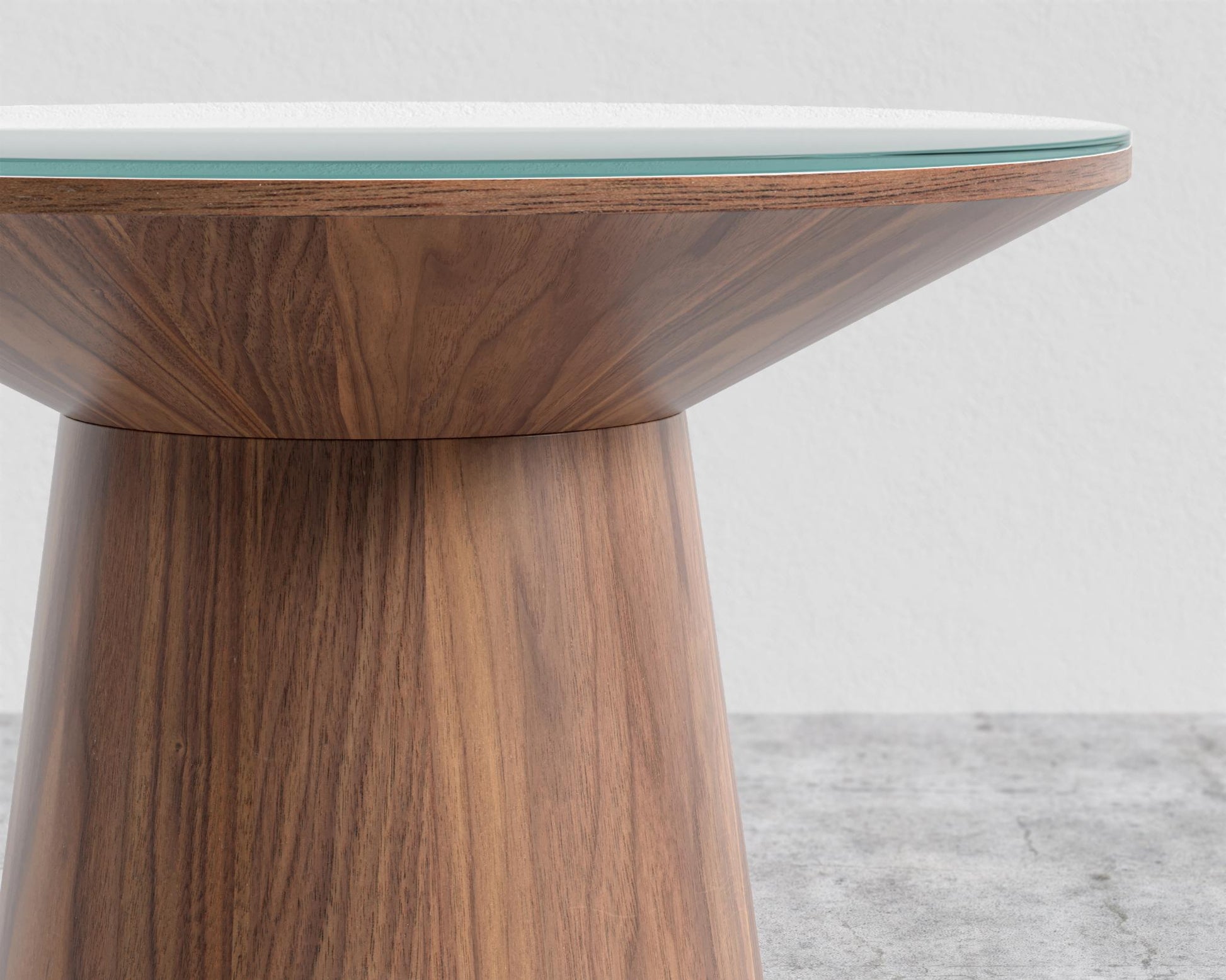Winston Side Table - Lacquer Glass Top