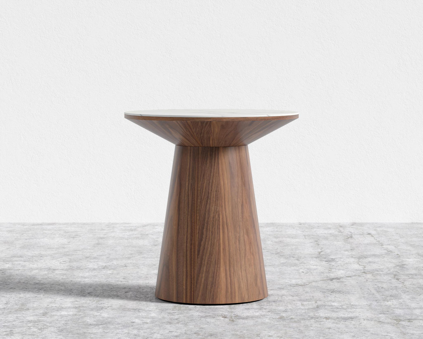 Winston Side Table - White Calacatta Ceramic Top