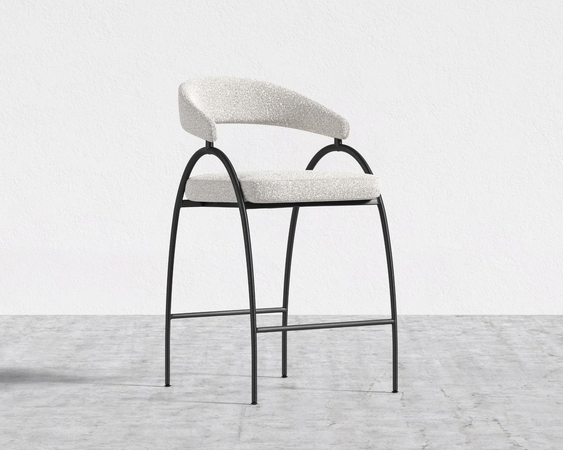Uma Counter Stool - Chatou Boucle - Pearl