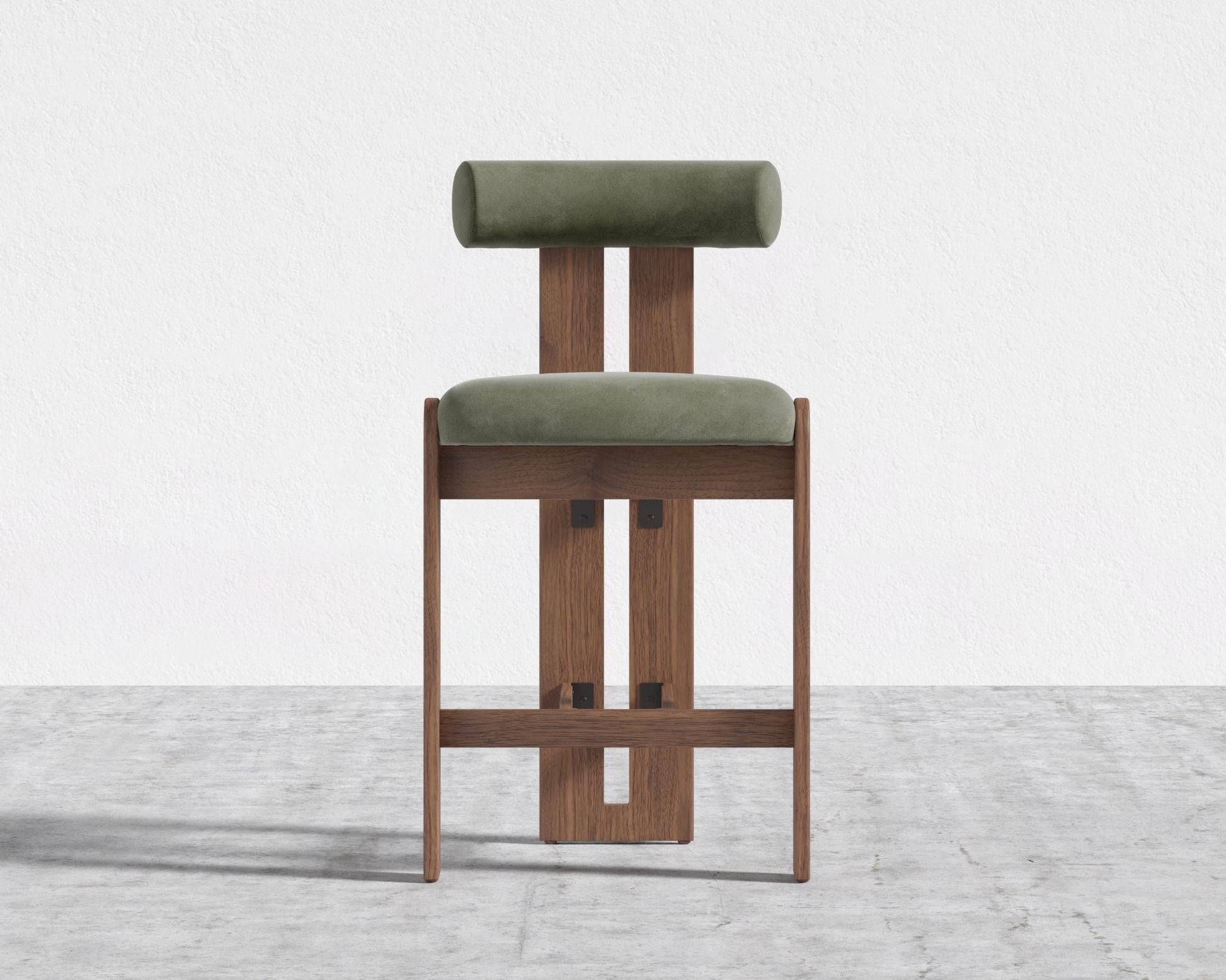 Tola Counter Stool - Venice Vegan Suede - Sage