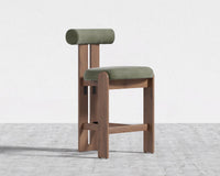 Tola Counter Stool - Venice Vegan Suede - Sage