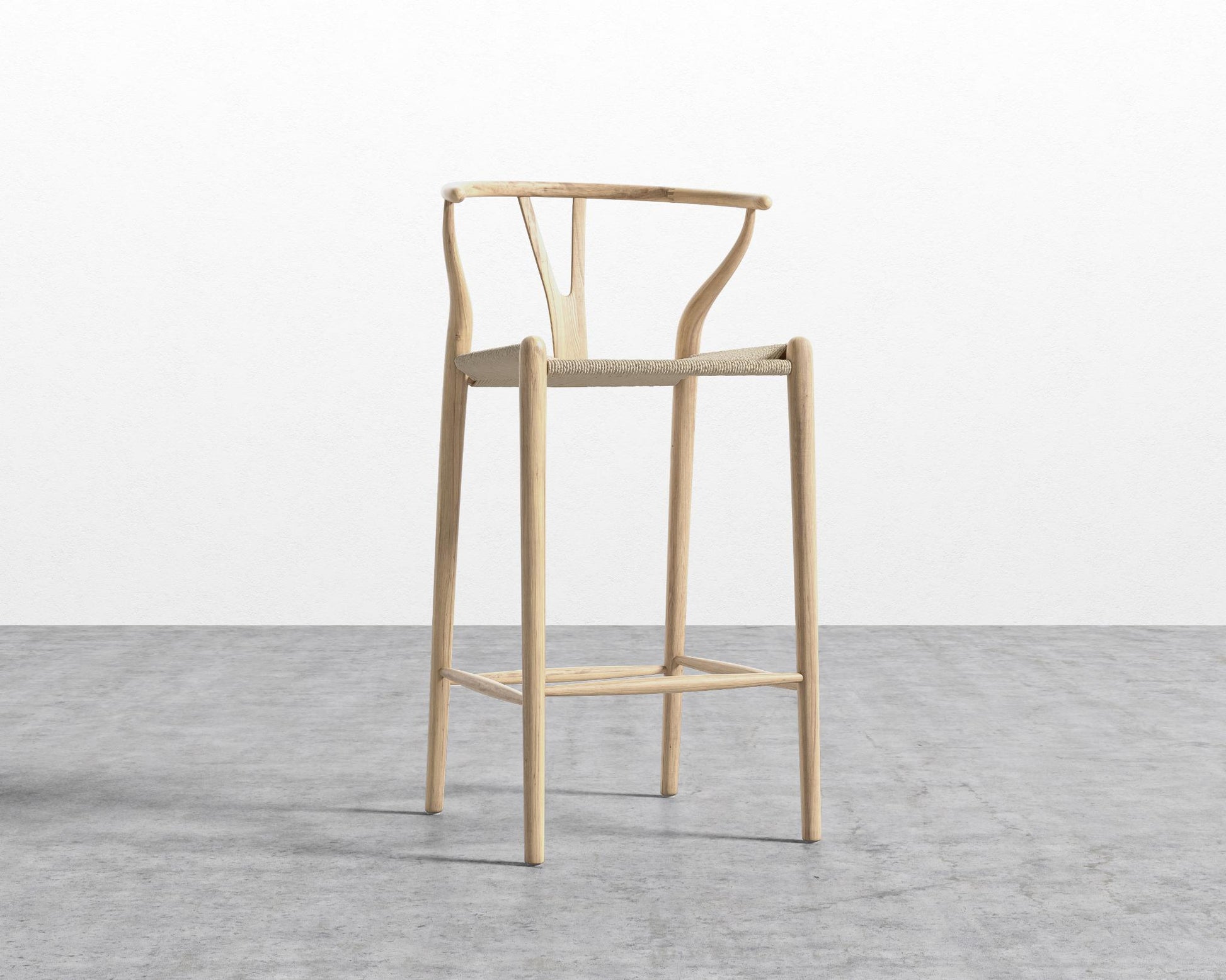 Wishbone Barstool - Natural 