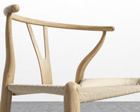 Wishbone Counter Stool - Natural with natural seat 