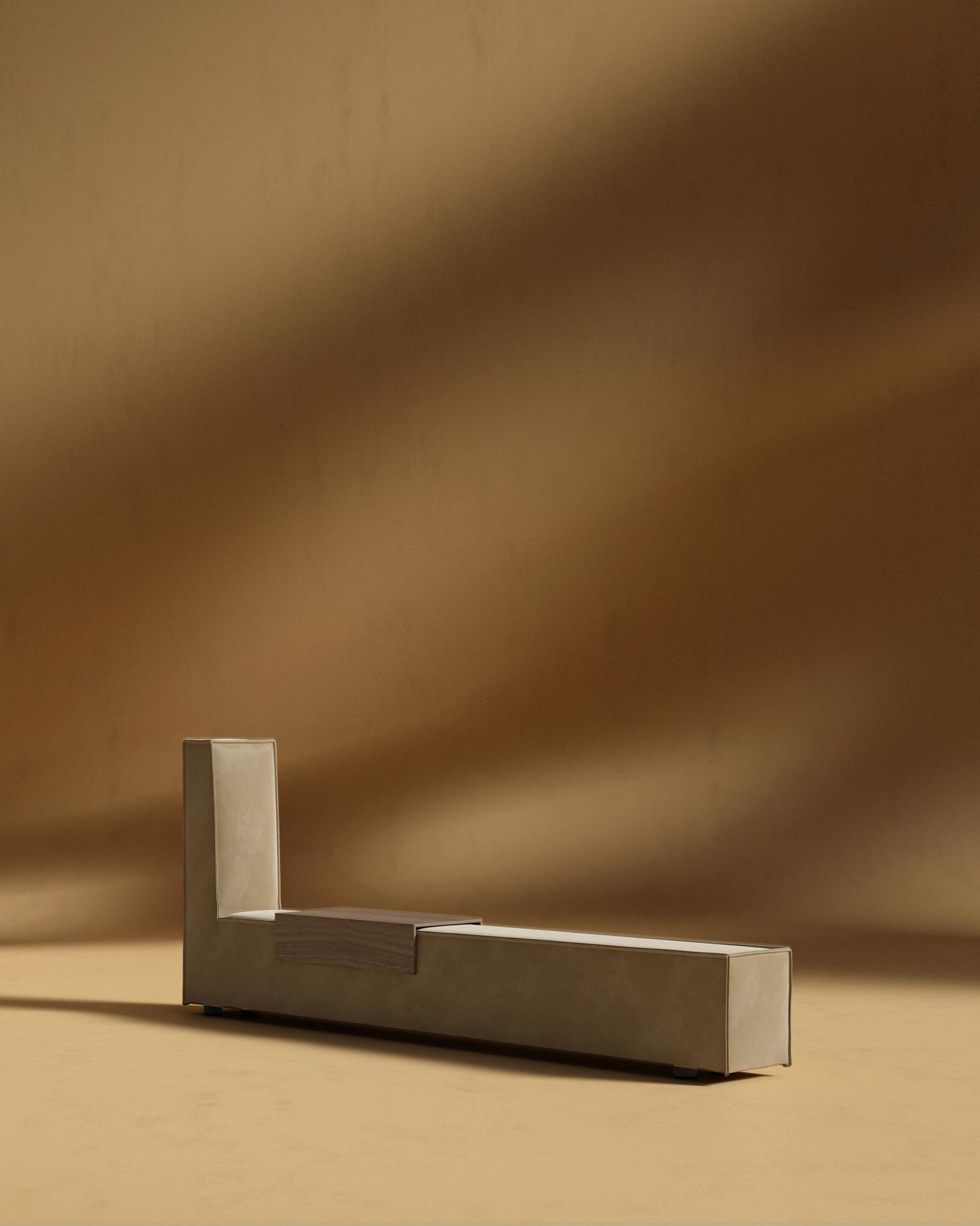 Porter Bed - Extension with Walnut Side Table