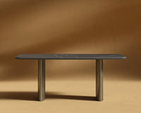 Solana Dining Table - 71" - Black Ceramic