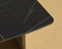 Solana Dining Table - 71" - Black Ceramic