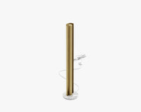 Roma Floor Lamp - Brass - White Marble