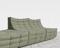 Tanner Open End Sofa - Venice Vegan Suede - Sage
