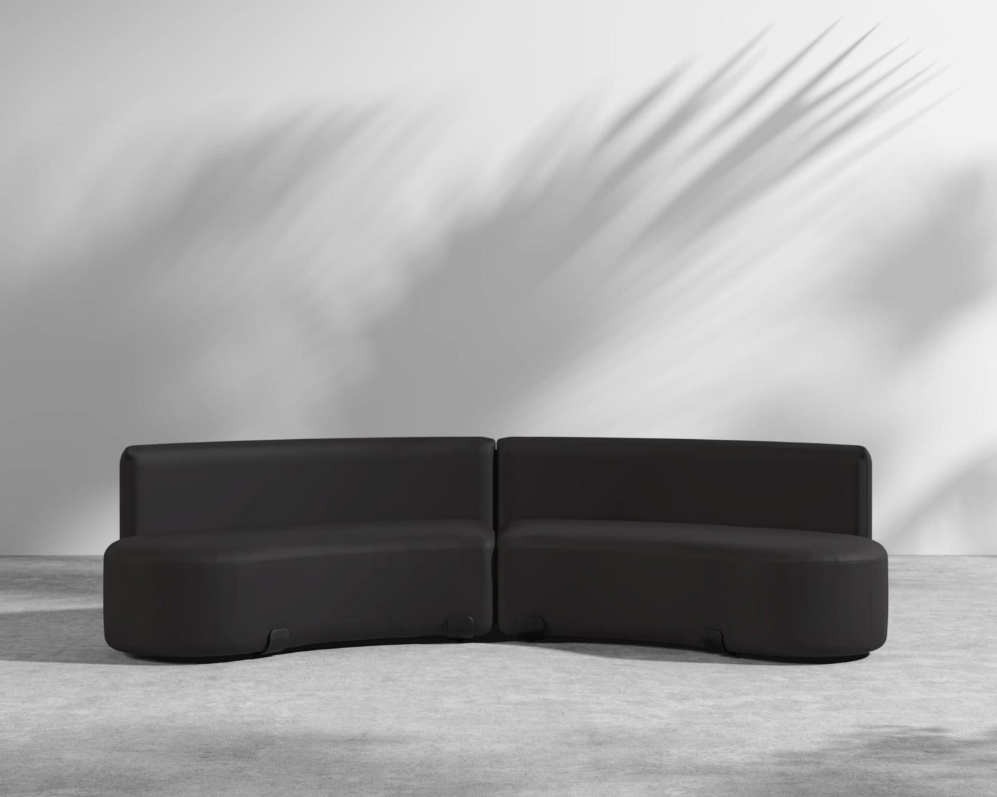Tano Outdoor Curved Modular Sofa - Arcadia - Black