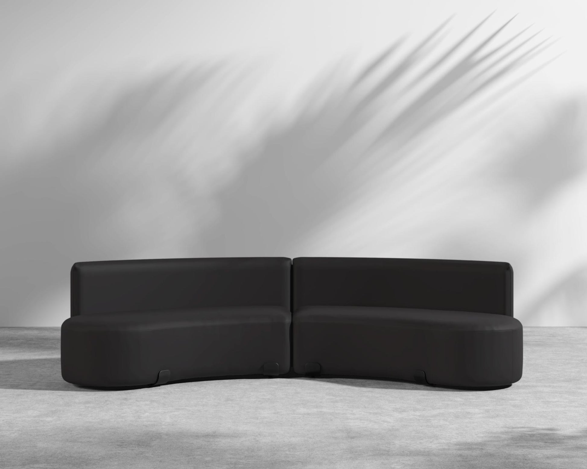 Tano Outdoor Curved Modular Sofa - Arcadia - Black