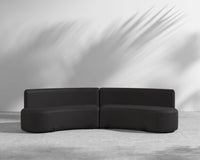 Tano Outdoor Curved Modular Sofa - Arcadia - Black