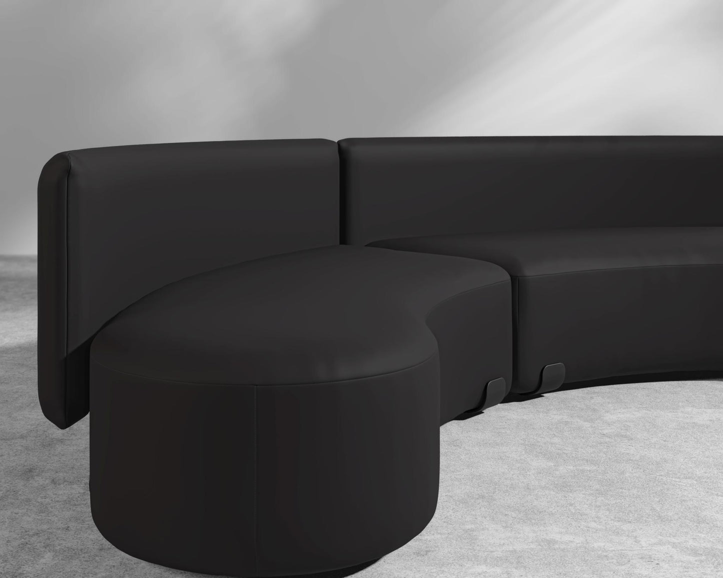 Tano Outdoor Curved Modular Sofa - Arcadia - Black