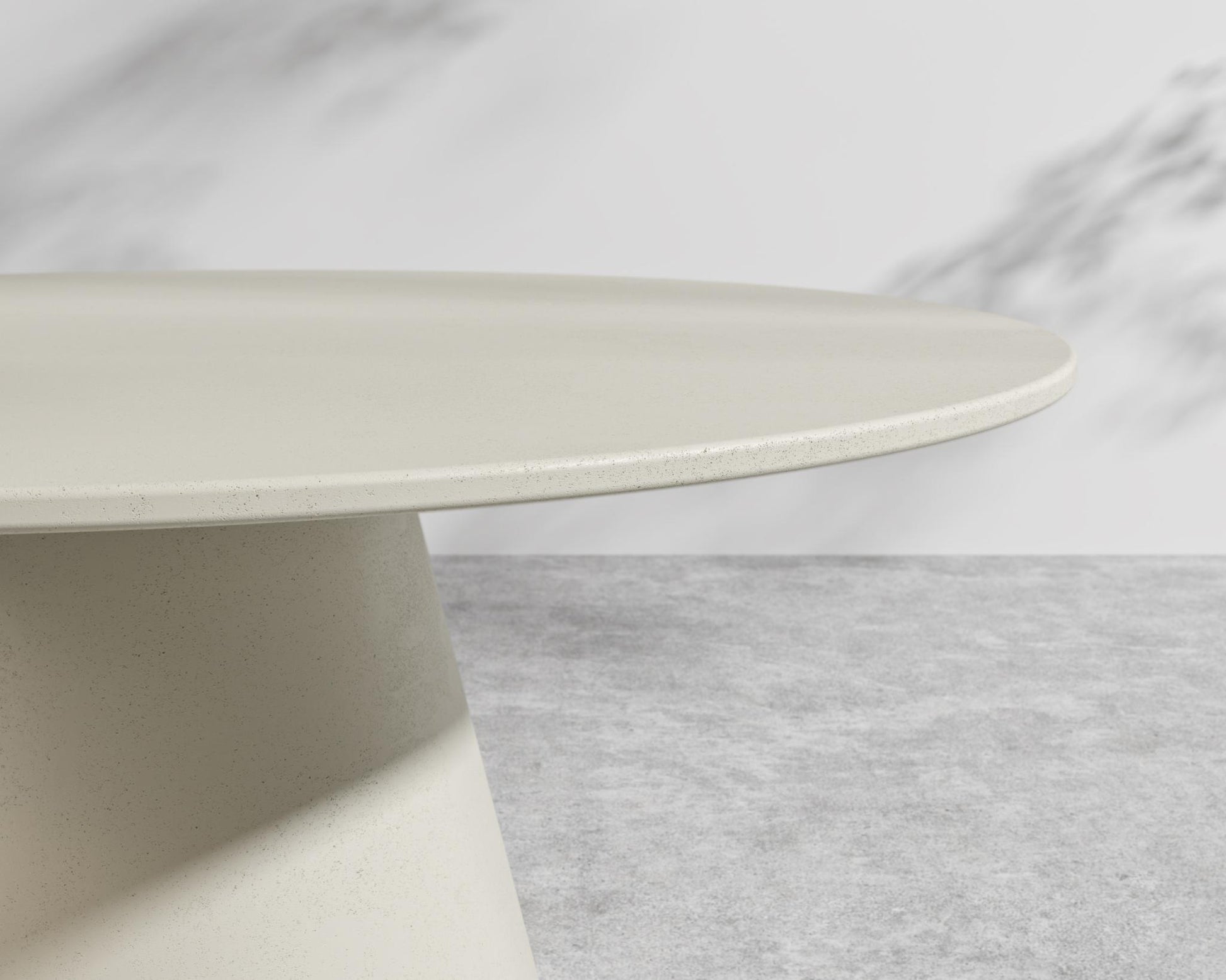 Winston Outdoor Dining Table - Concrete - Alabaster