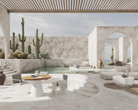 Outdoor Winston Dining Scene featuring Outdoor Parson Chairs