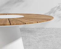 Winston Outdoor Dining Table - White