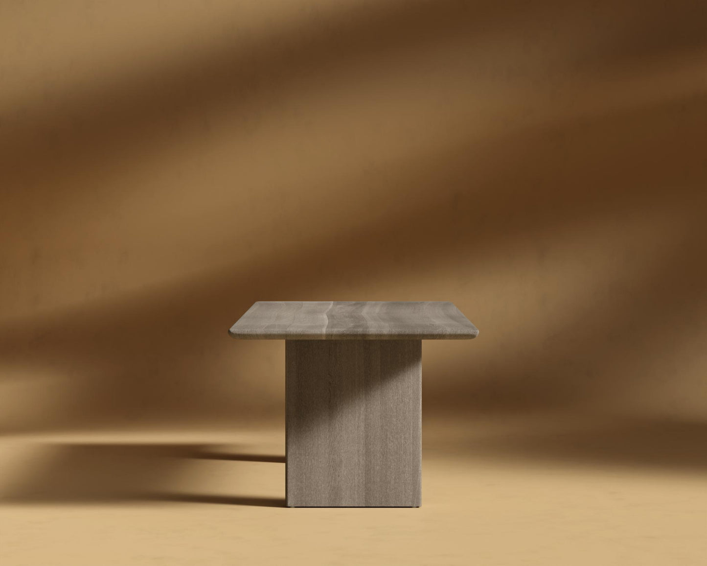 Tiberius Table - Grey Oak - Solid Wood