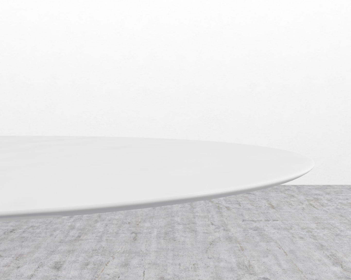 Tulip Dining Table - Oval - White Lacquer 