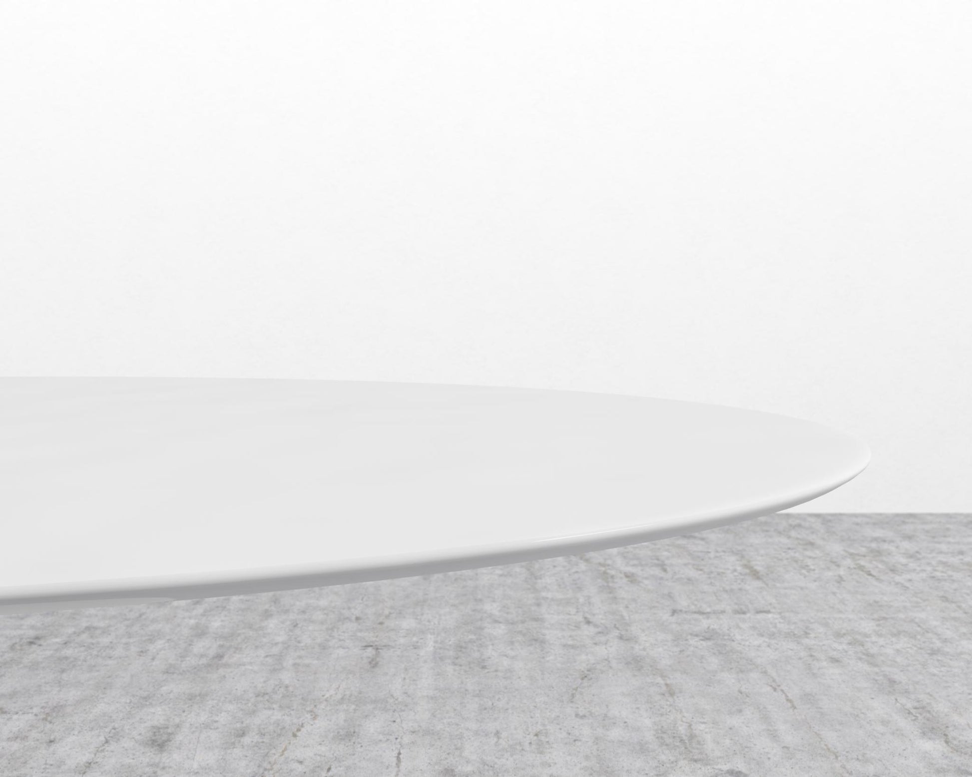 Tulip Dining Table - Oval - White Lacquer 