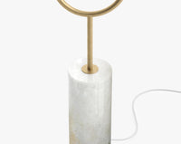 Uma Floor Lamp - Mandalay White Marble