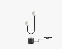 Uma Table Lamp - Black Marble, Black