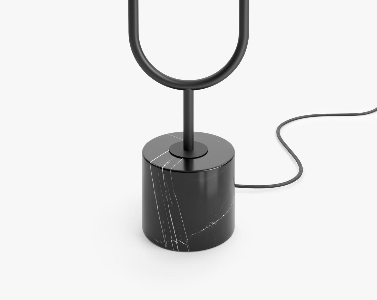 Uma Table Lamp - Black Marble, Black