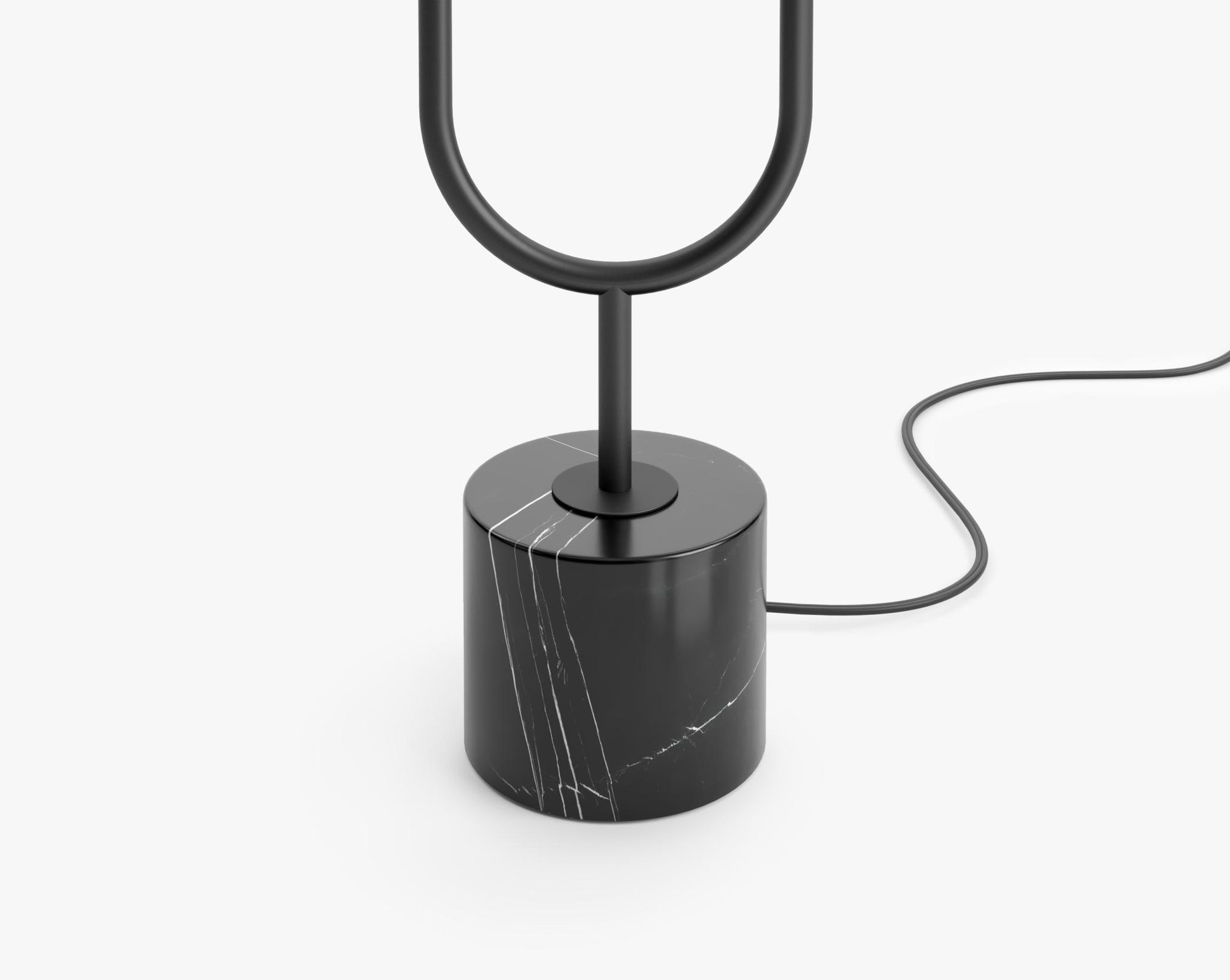 Uma Table Lamp - Black Marble, Black