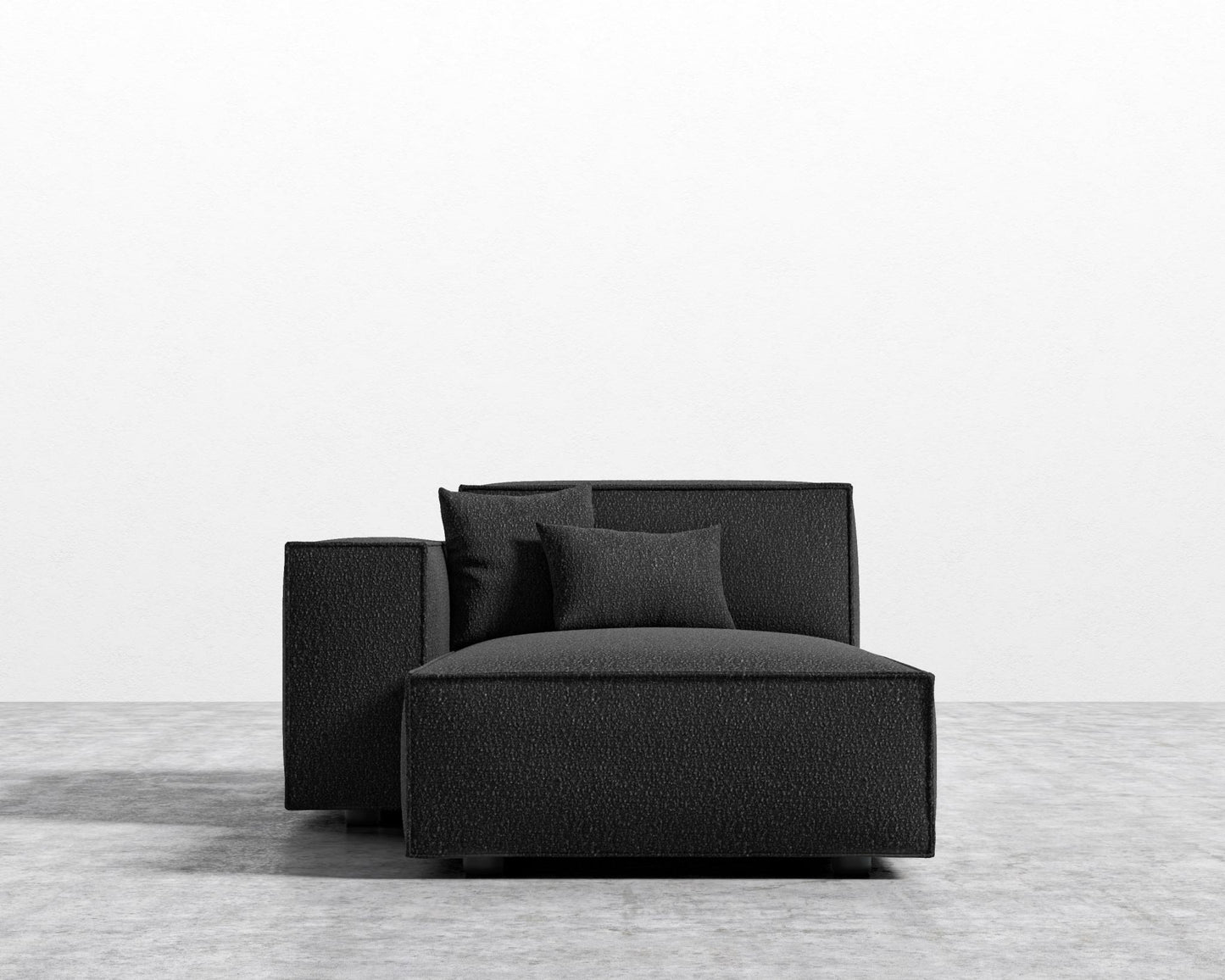Porter Left Chaise - Chatou Boucle- Caviar