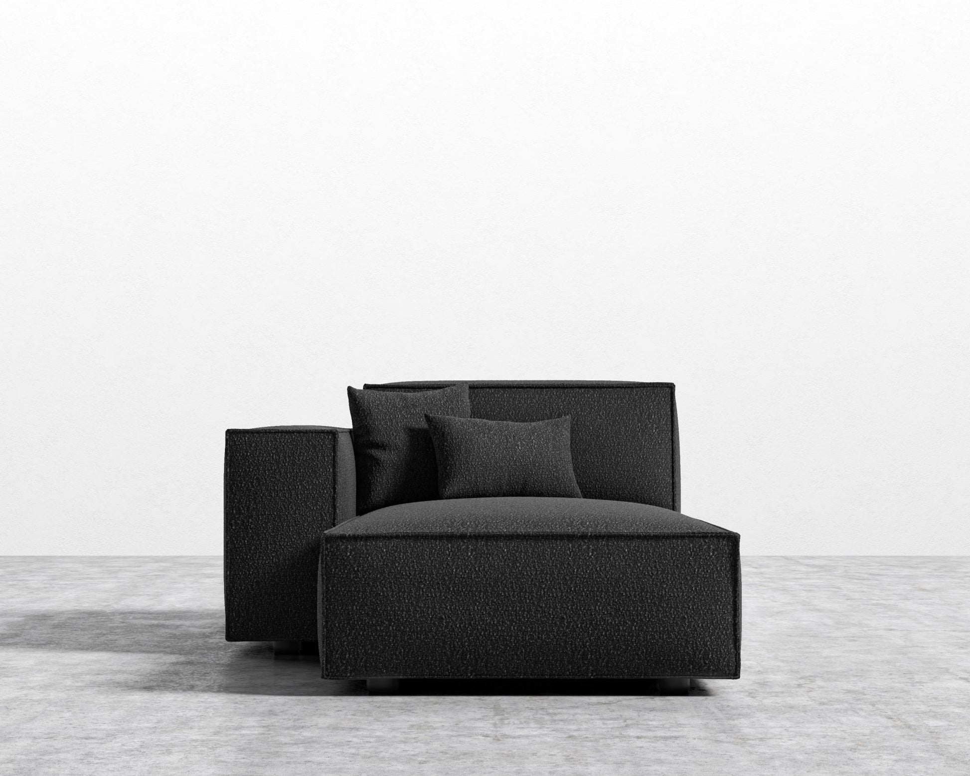 Porter Left Chaise - Chatou Boucle- Caviar