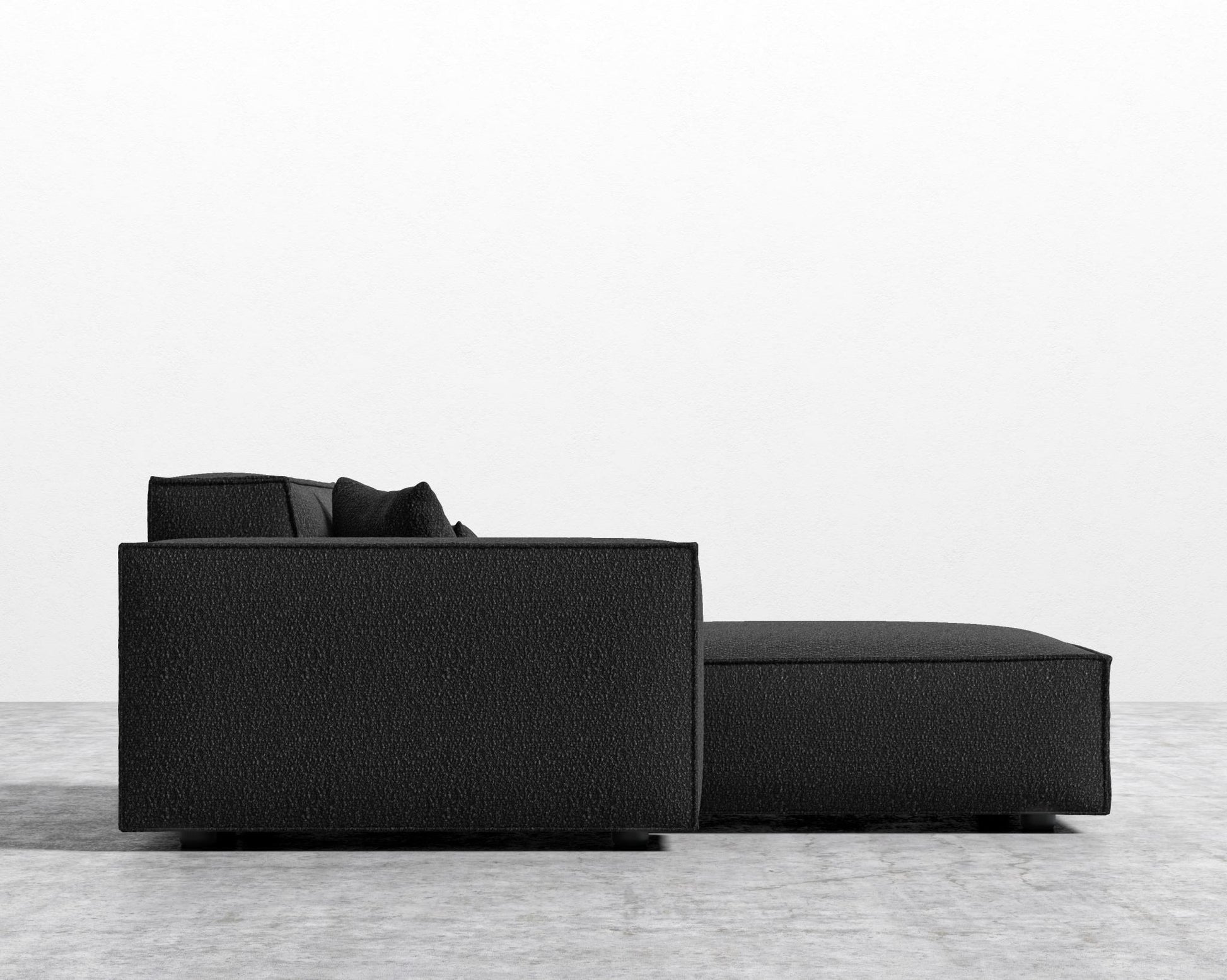 Porter Left Chaise - Chatou Boucle- Caviar