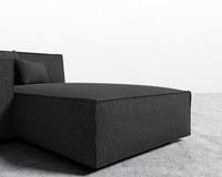 Porter Left Chaise - Chatou Boucle- Caviar