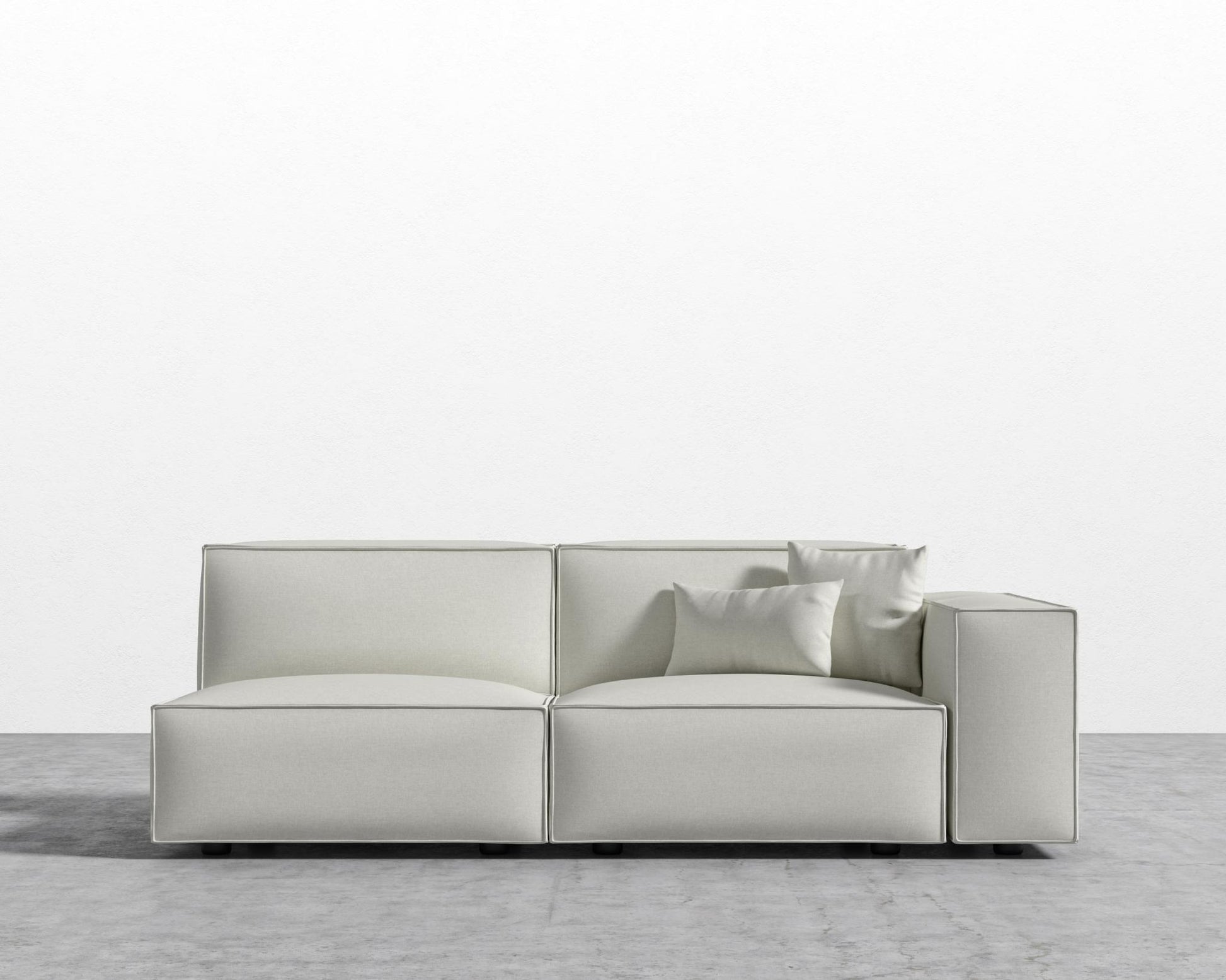 Porter_Right_Arm_Two_Seater_Modern_Felt - Alesund