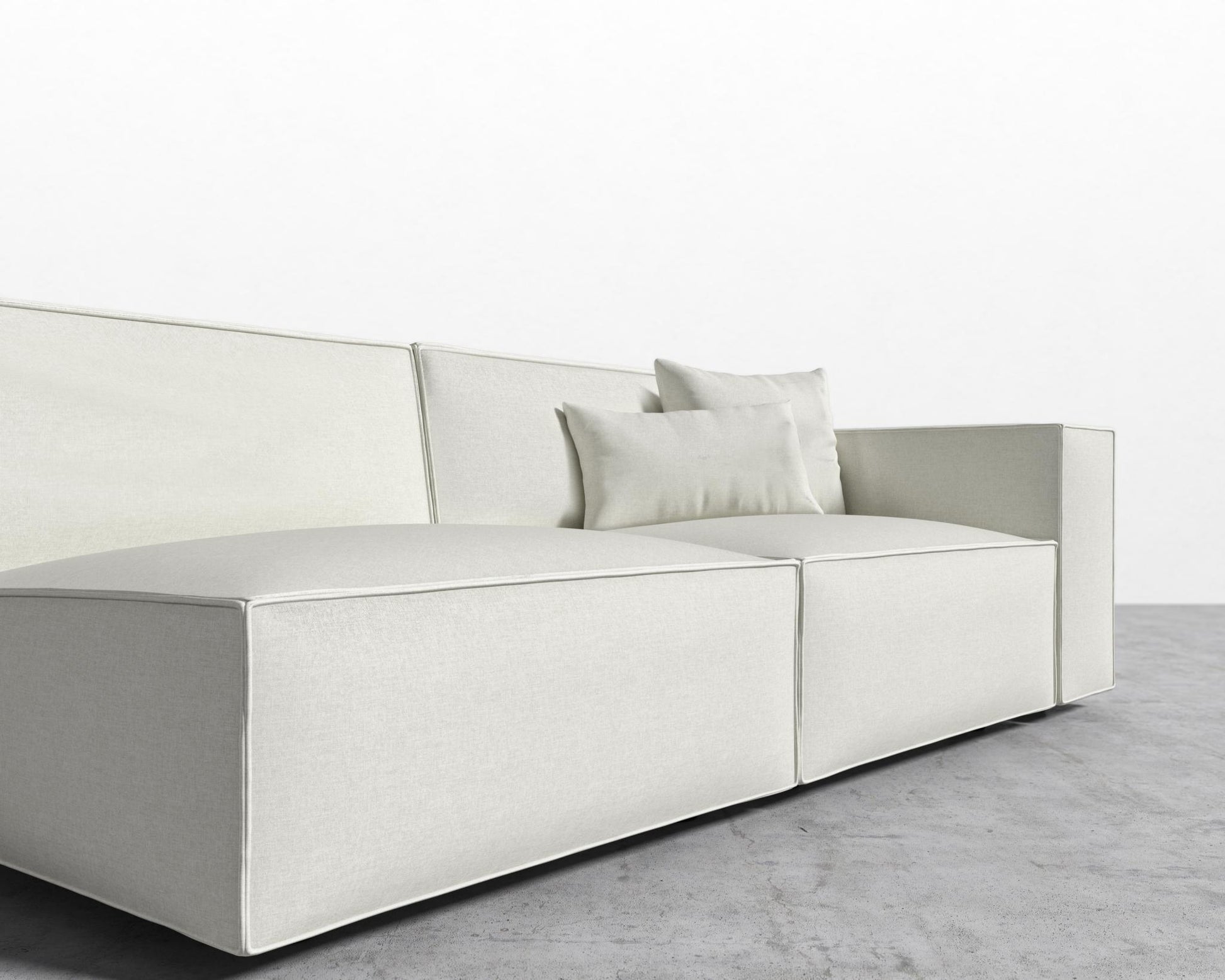 Porter_Right_Arm_Two_Seater_Modern_Felt - Alesund