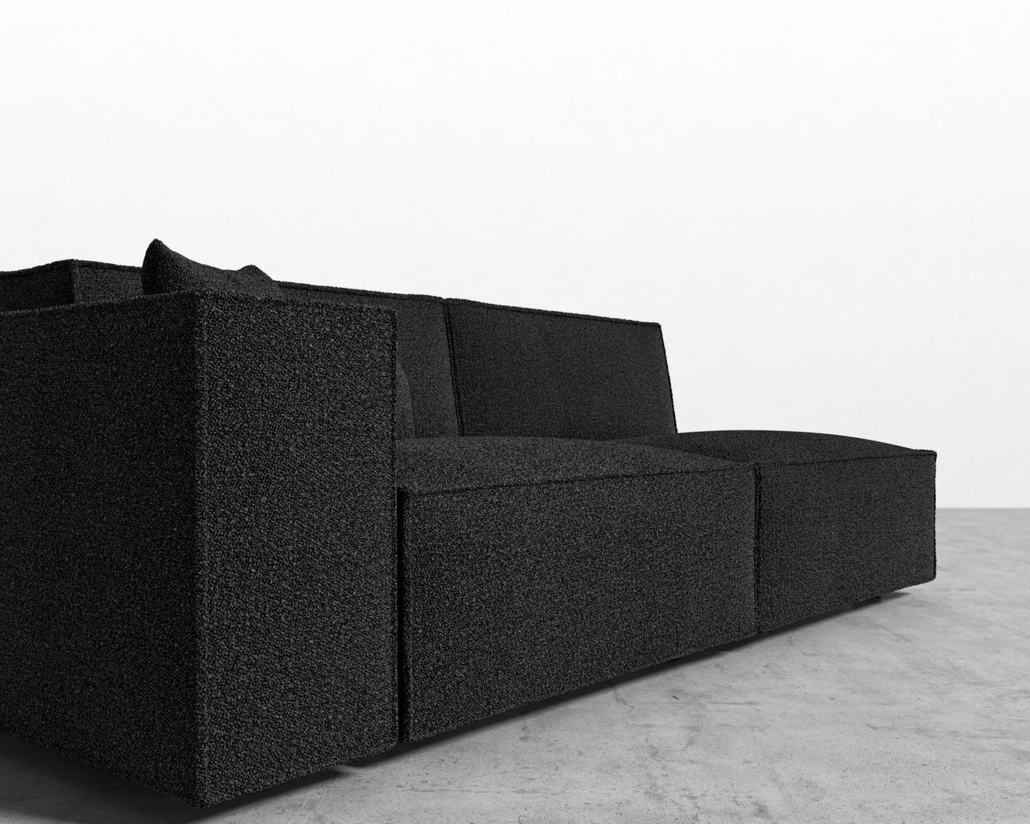 Porter_2 Seater-Right_Chatou Boucle - Caviar