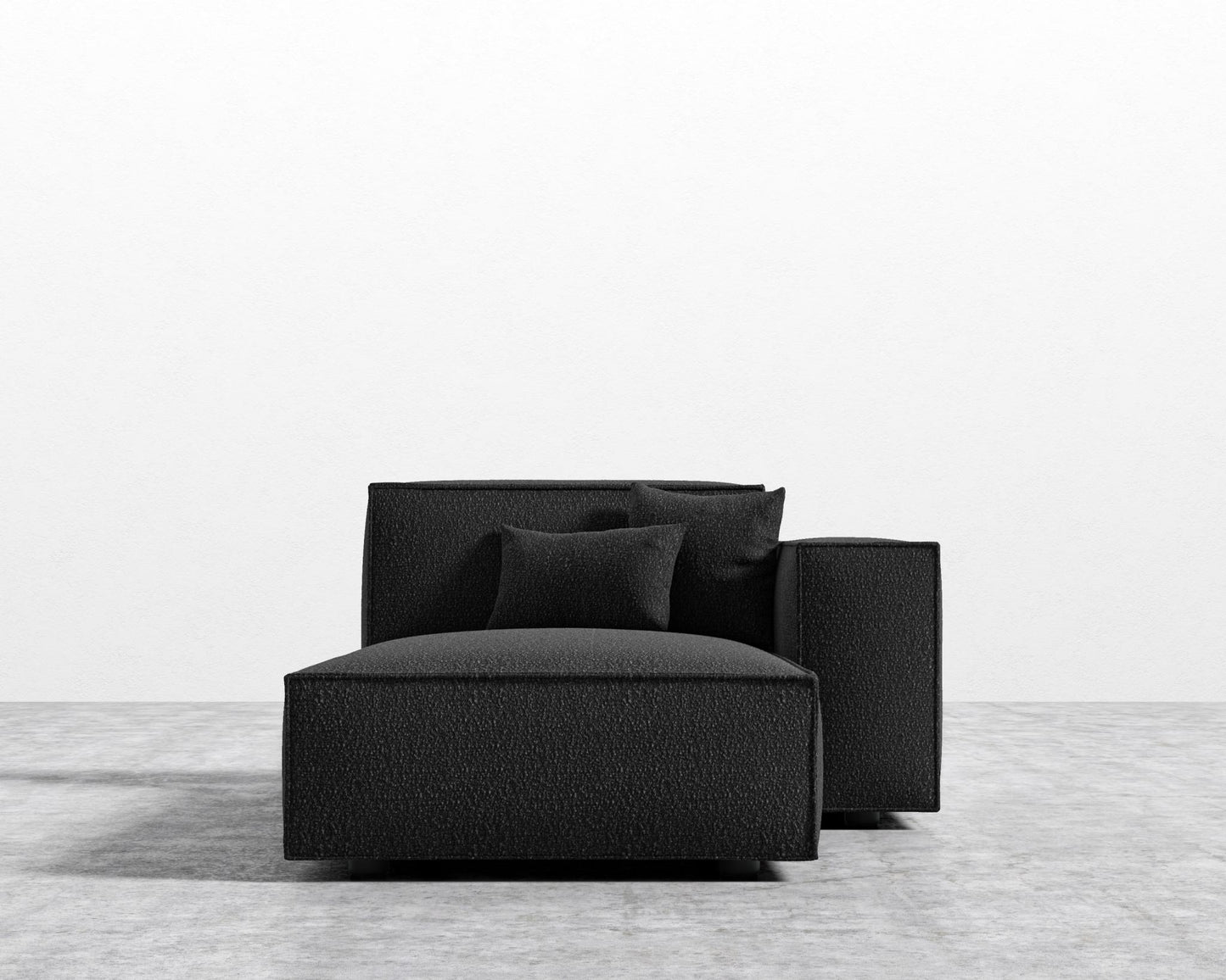Porter Right Chaise - Chatou Boucle - Caviar
