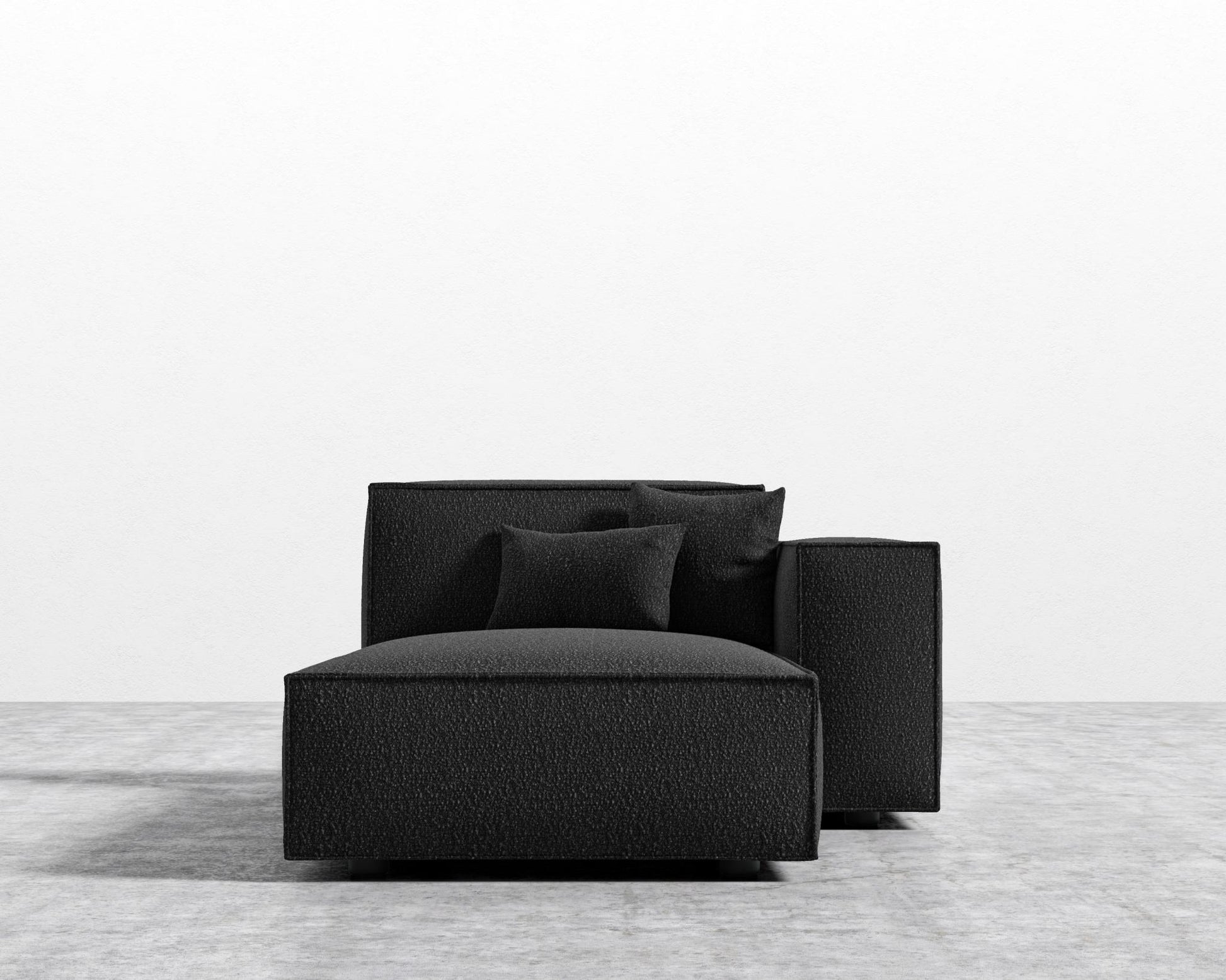 Porter Right Chaise - Chatou Boucle - Caviar