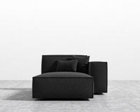 Porter Right Chaise - Chatou Boucle - Caviar