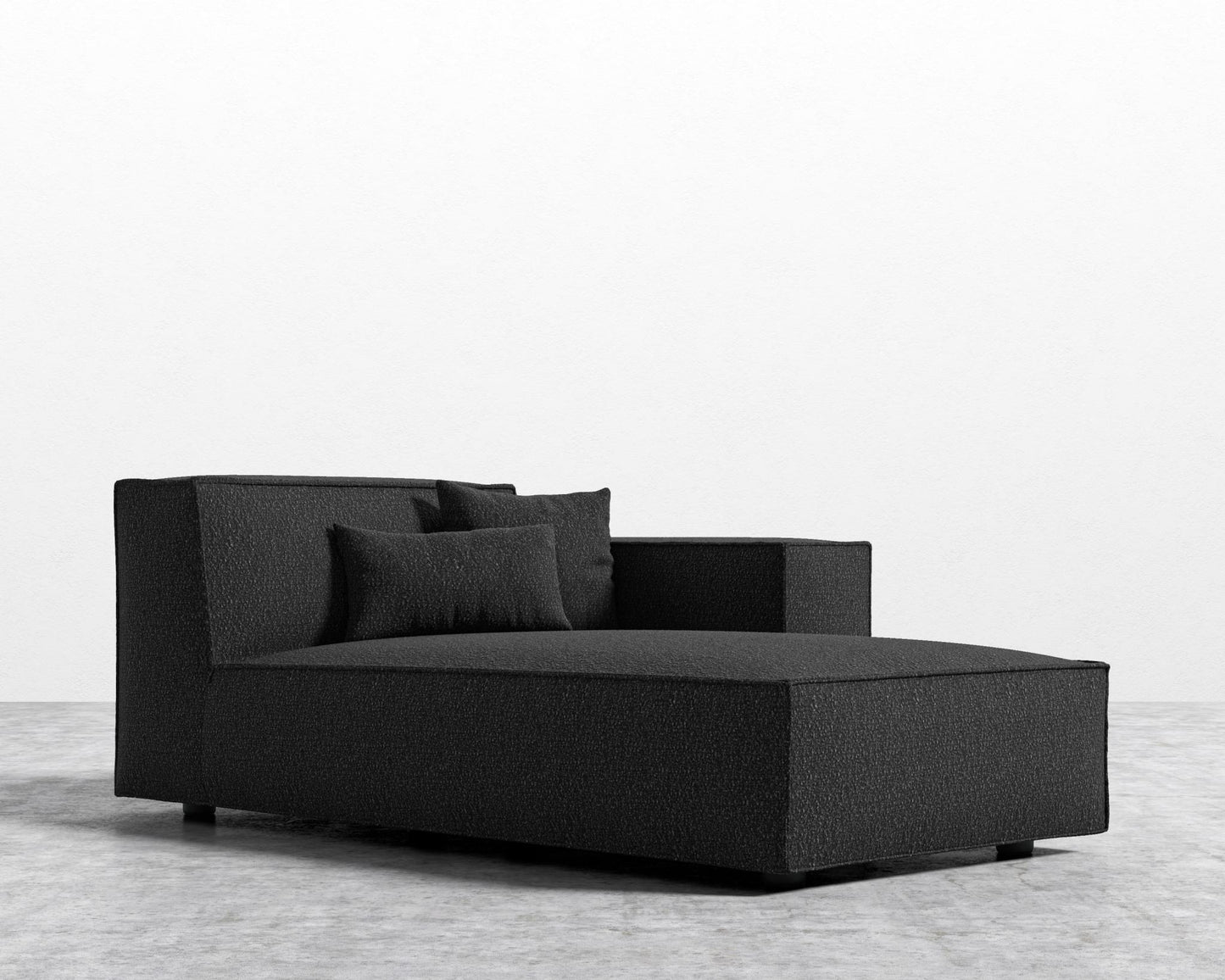 Porter Right Chaise - Chatou Boucle - Caviar